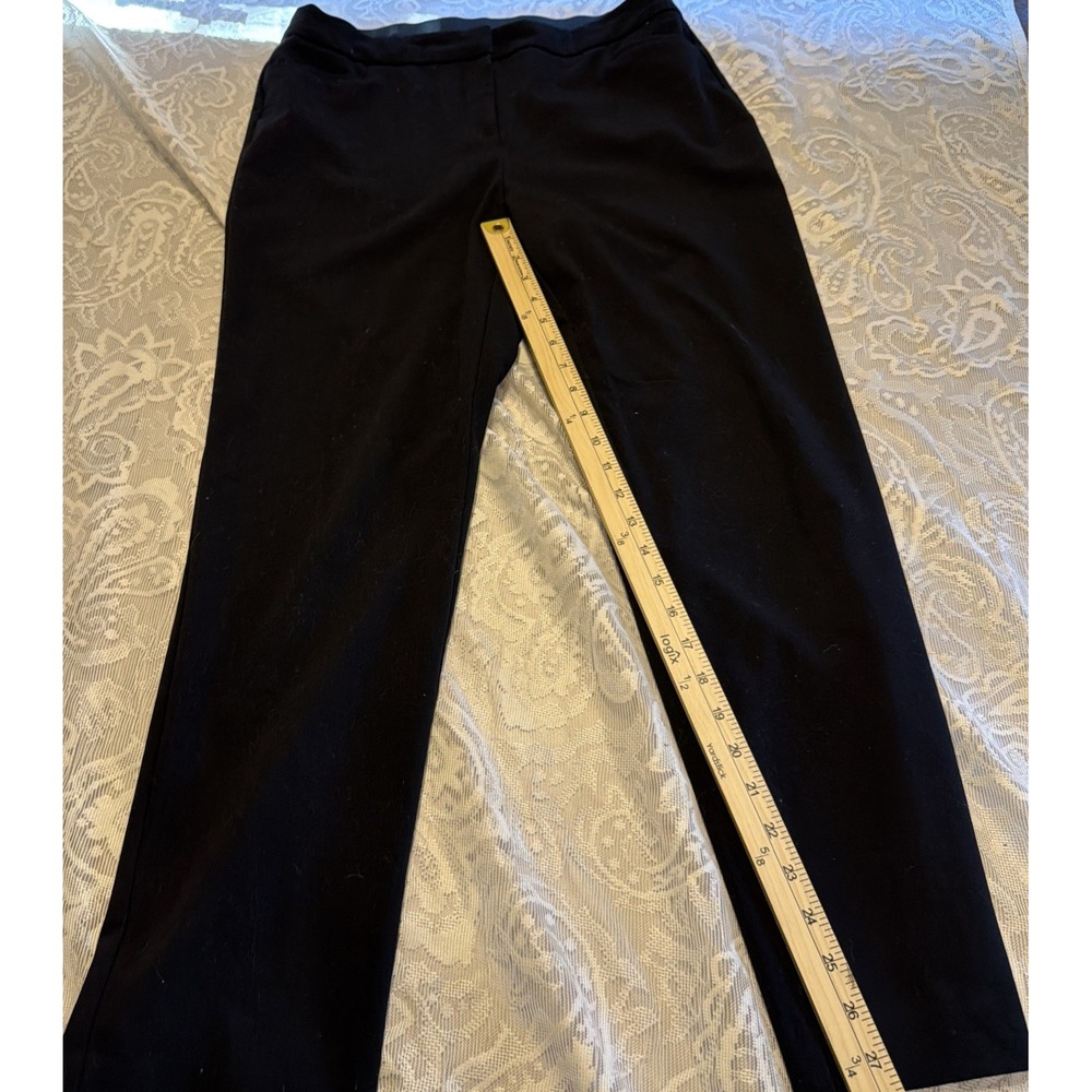 Alfani Pants Women's 10P Black Straight Leg Work Dressy Classy Style